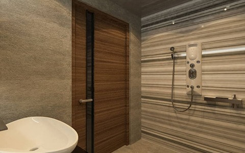 تصویر 2 از کاشی سرویس طرح چوب بافت طبیعی گرم